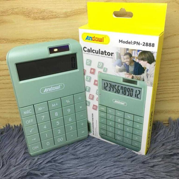 Calculadora con panel solar