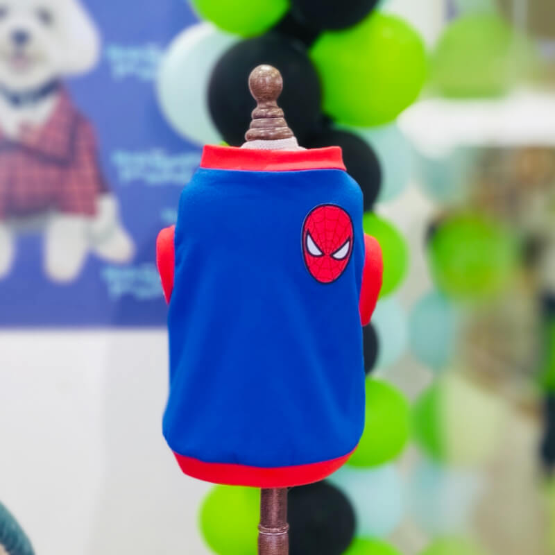 CAMISETA SPIDERMAN PARA PERRITO Y GATITO TALLAS XS - S