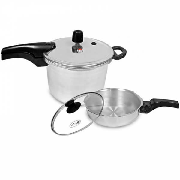 COMBO OLLA DE PRESIÓN UMCO 6LITROS- 2LITROS INDUCCIÓN