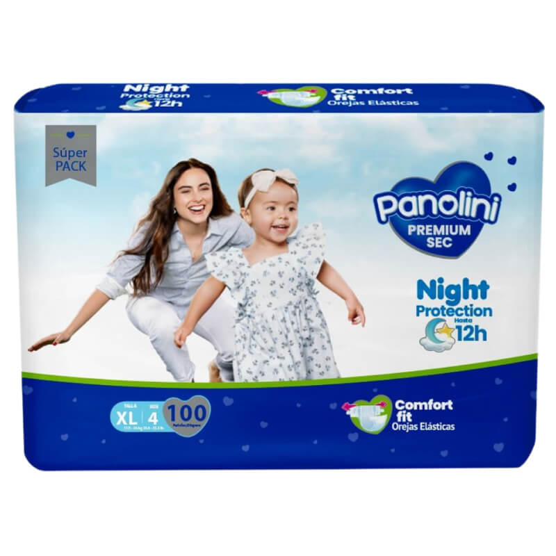 PAÑALES PANOLINI PREMIUM SEC XG 100