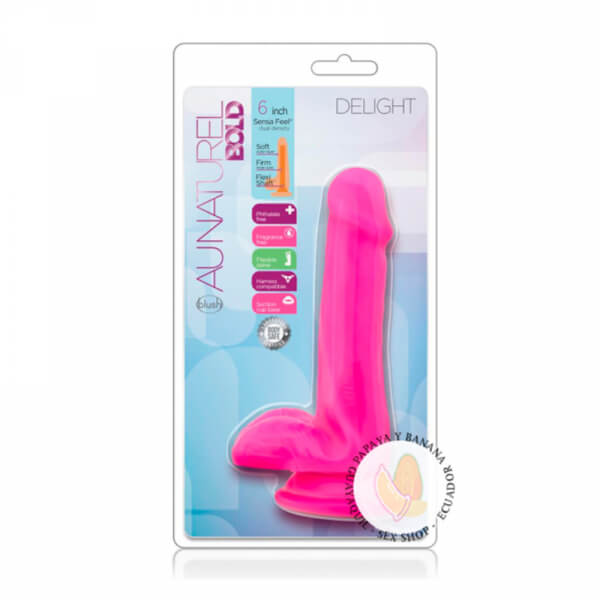 Au Naturel Bold Delight Consolador con ventosa 17cm - Rosa
