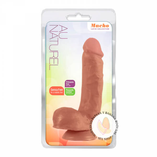 Consolador Macho Au Naturel 22cm - Caramelo