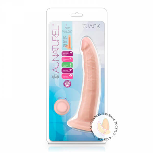 Consolador Au Naturel Jack con ventosa 18cm - Vainilla