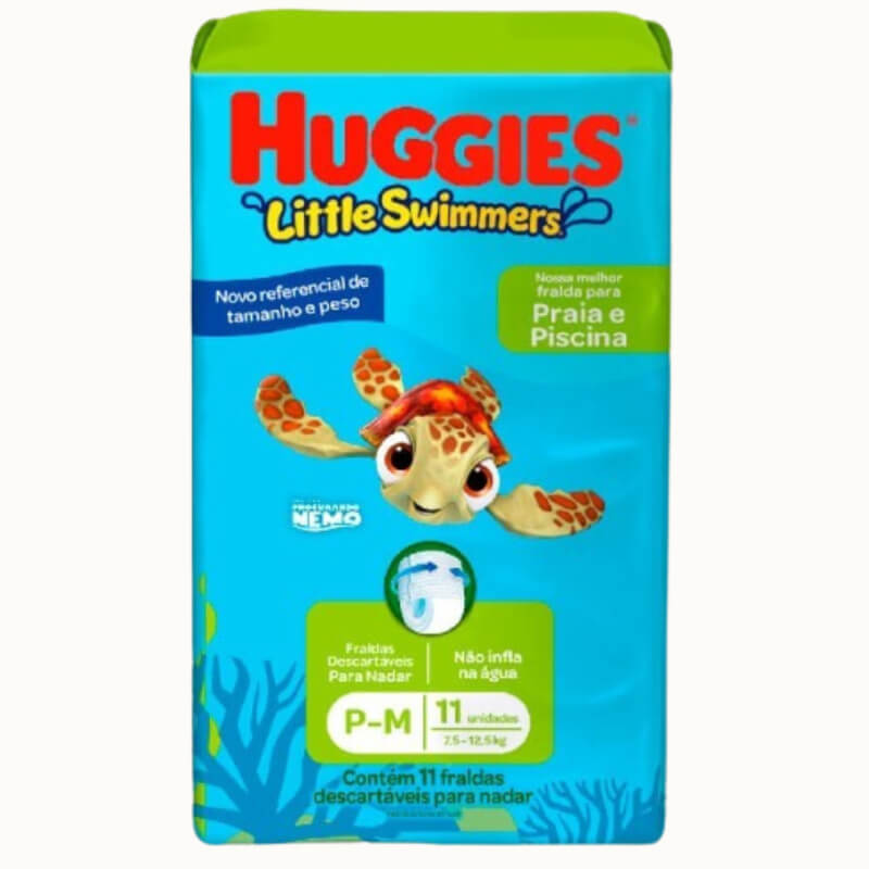 PAÑALES HUGGIES LITTLE SWIMMERS P - M 11