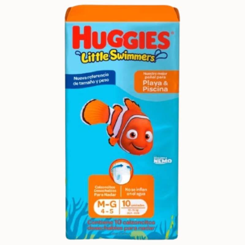 PAÑALES HUGGIES LITTLE SWIMMERS M - G 10