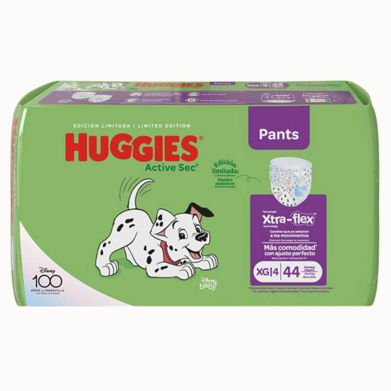 PAÑALES HUGGIES ACTIVE SEC PANTS XG 44