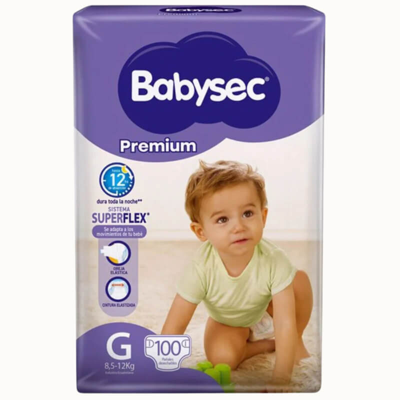 PAÑALES BABYSEC PREMIUM G 100