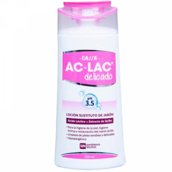 LOCION SUSTITUTO DE JABON AC-LAC DELICADO pH 3.5 200 ML