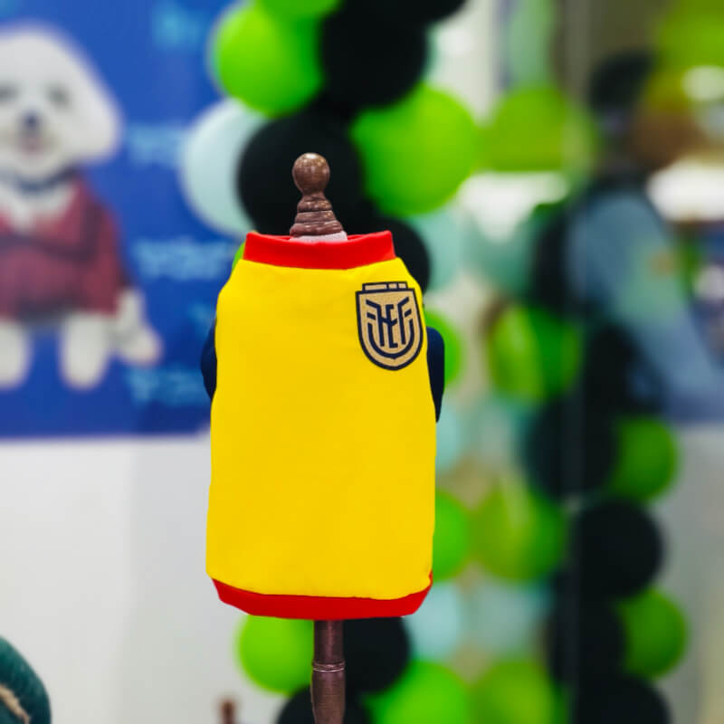 CAMISETA SELECCIÓN ECUADOR PARA PERRITO Y GATITO TALLA XXL