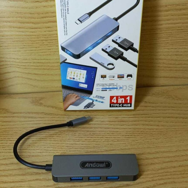 Tipo-C→USB 500MB/s 4 en 1