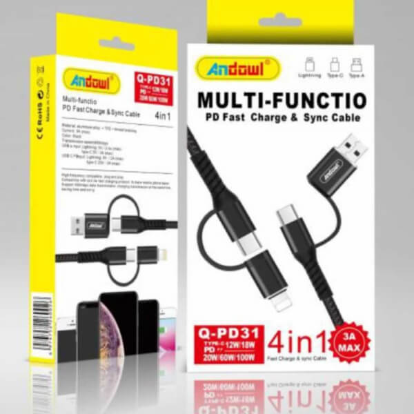 Cable Multifunciona 4 en 1