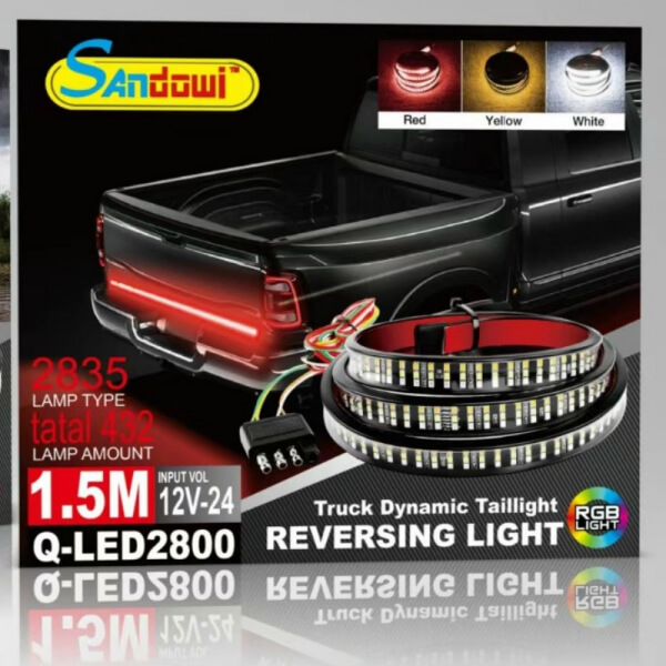 Tira de cajuela RGB 1.5M 12-24V
