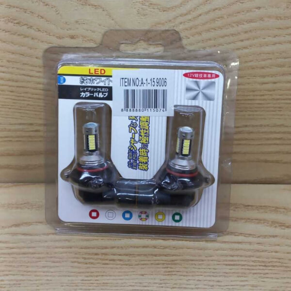 Foco 9006 antiniebla LED blanco el par 12V
