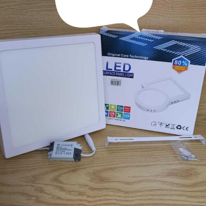 Panel de 12W luz Calida ● Sobrepuesto