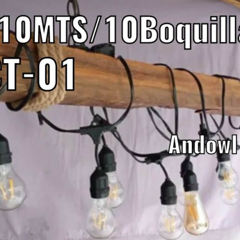 Guirnala de Boquilla 10PC 10 Metro No incluye focos