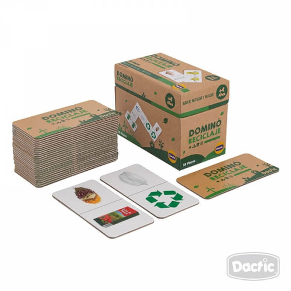 Dominó Reciclaje 28pzs - medio ambiente