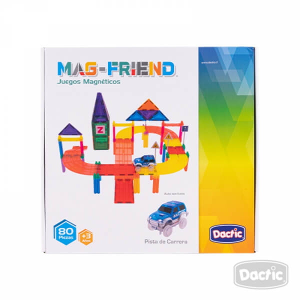 Pista de Carrera magnética Maq friend 80pzs