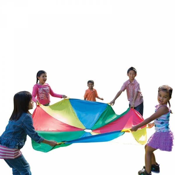 Paracaídas 8 Manillas 1,75m colores (rosa, amarillo, verde, azul)