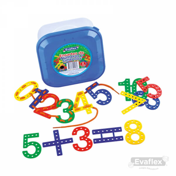 Numeros y Simbolos Plastico para Ensartar