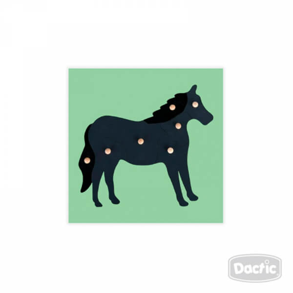 Rombecabezas Montessori Caballo con encaje con mango (madera)