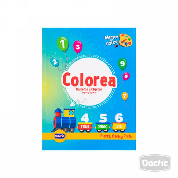 Libro para colorear números y objetos