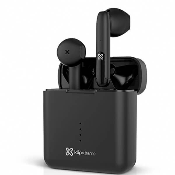 AUDIFONOS INTERNOS CON MICRO - EN OREJA - BLUETOOTH - INALÁMBRICO - NEGRO KLIP XTREME TWINTOUCH KTE-010