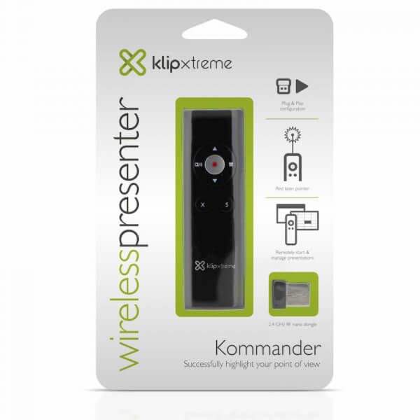 PRESENTER WIRELESS USB KLIP XTREME -FCC-FDA CERT KOMMANDER KPS-006