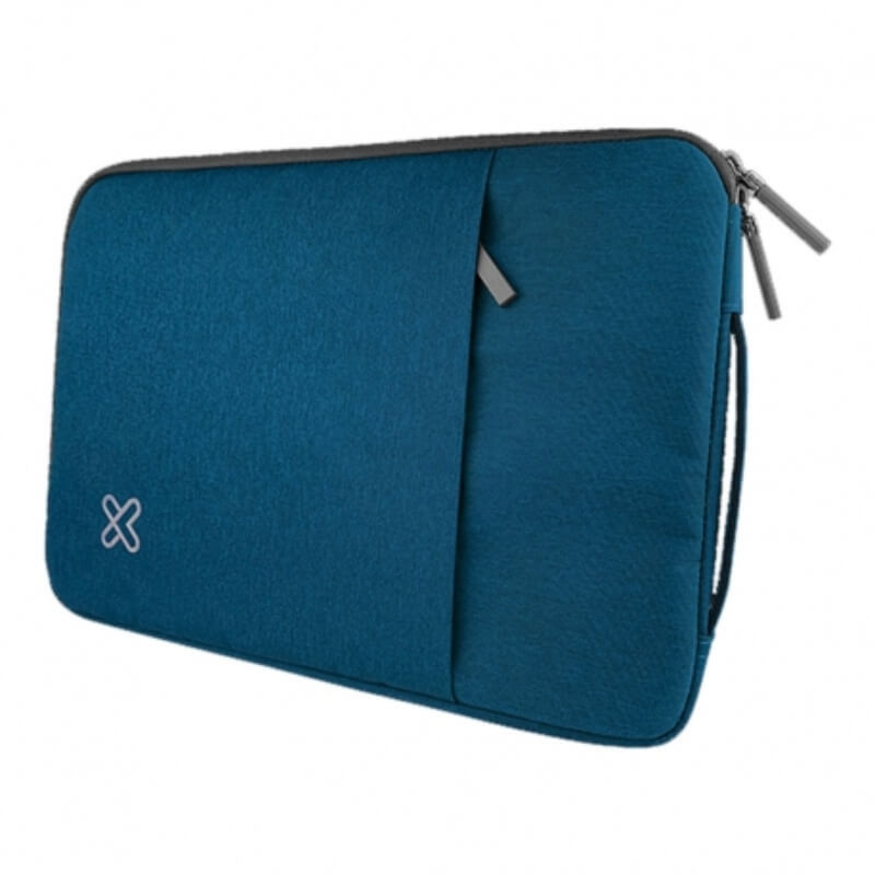 FUNDA PARA PORTÁTIL - KLIP XTREME SQUAREPRO KNS-420 - 15.6 COLOR PLATA Y AZUL