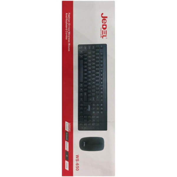 COMBO DE TECLADO Y RATÓN - JEDEL WS-650 - INALÁMBRICO - 2.4 GHZ - IMPERMEABLE