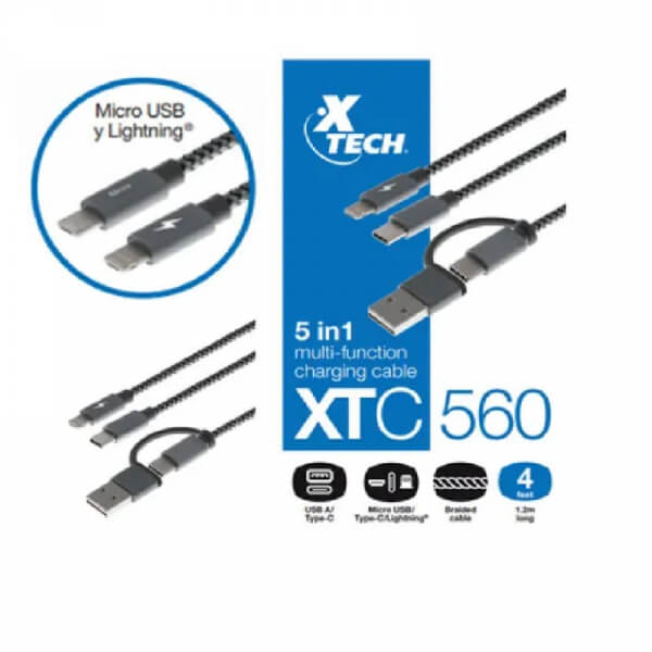 CABLE MULTINFUNCION XTECH XTC560 5 IN 1