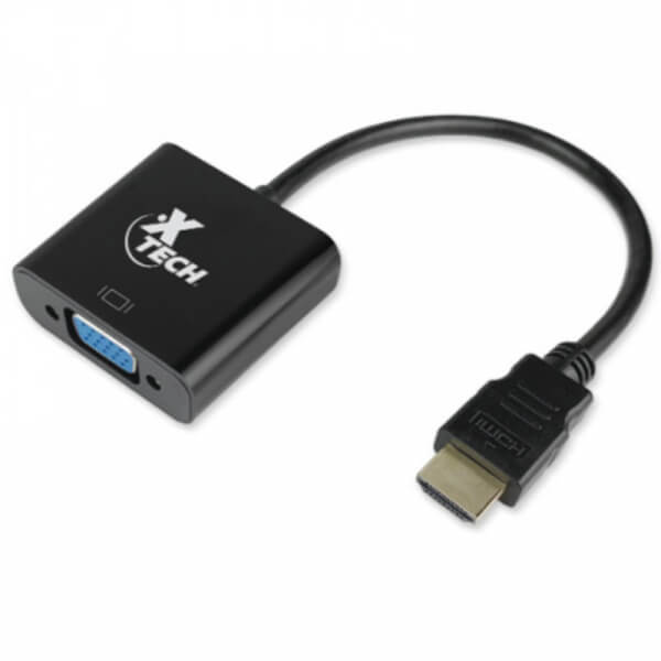 ADAPTADOR XTECH XTC363 HDMI MAIL TO VGA FEMALE VIDEO ADAPTER