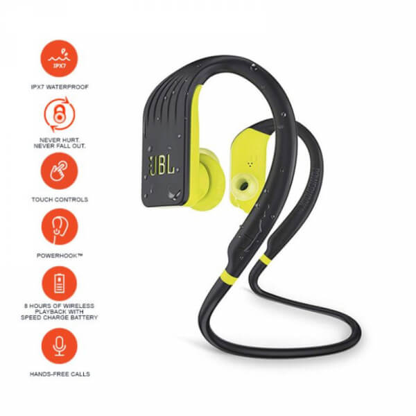AUDIFONOS JBL HEADPHONE ENDURANCE JUMP BT INEAR BLACK/YELLOW S.AME