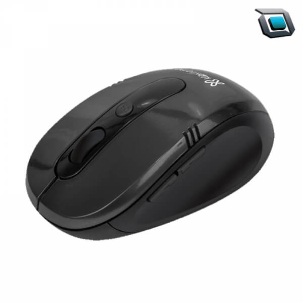 MOUSE 6BUTTON OPT 1600DPI WIRELESS BLACK - KLIPX KMW330BK