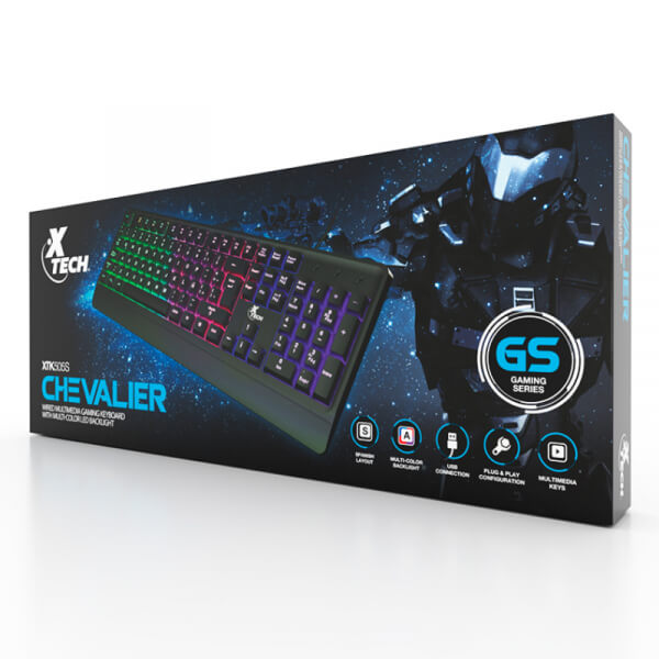 TECLADO XTECH CHEVAILER GAMING KYBD WRD USB SPA LED LIGHT XTK505S