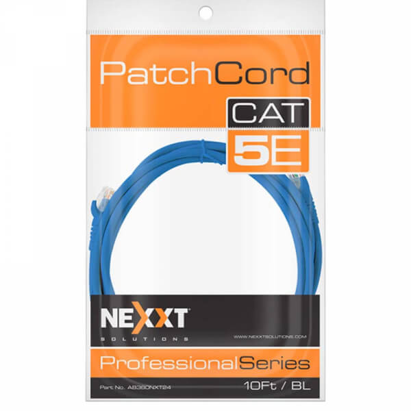 CABLE DE RED NEXXT PATCH CORD CAT5E 10FT. BL