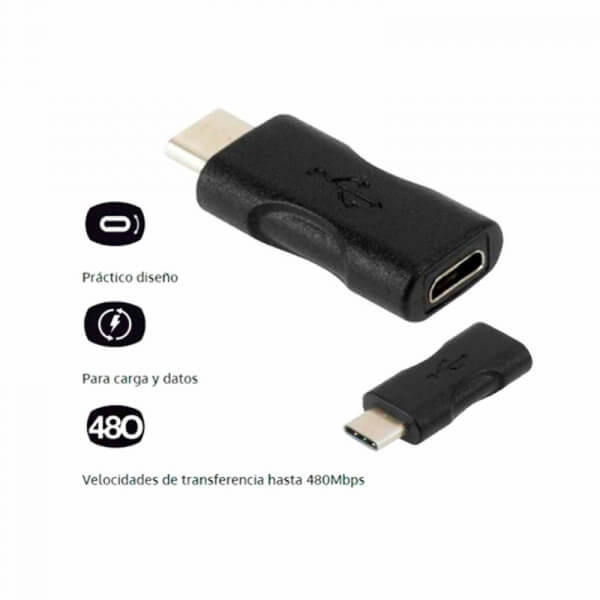 ADAPTADOR USB - USB-C (M) REVERSIBLE A MICRO-USB TIPO B (H) XTC525