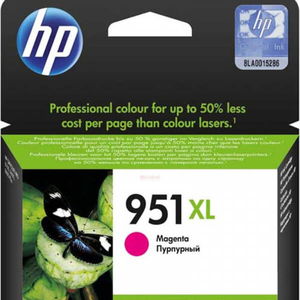CARTUCHO HPINC 951XL MAGENTA TINTA 8100/8600 1500 PAG CN047AL