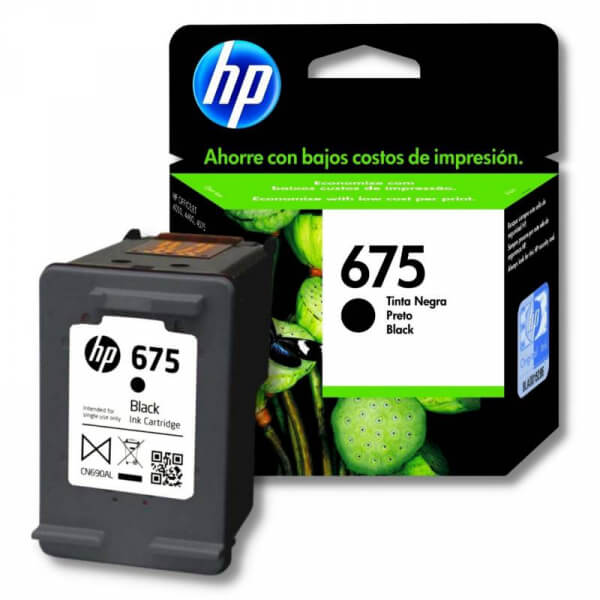 CARTUCHO HPINC 675 NEGRO TINTAS 4500/4000 600 PAG CN690AL
