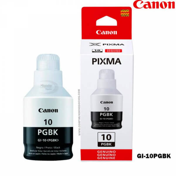 BOTELLA CANON GI10BK NEGRO GM2010/G6010 6000 PAG GI10BK