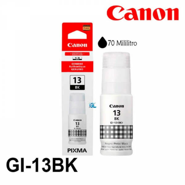 BOTELLA CANON GI13BK NEGRO G510/G610 3800 PAG 4695C001AA