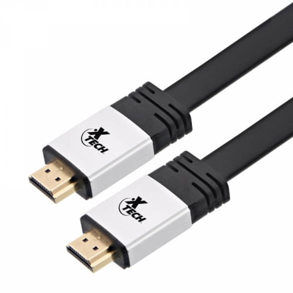 CABLE HDMIM TO HDMIM XTECH HIGH SPEED FLAT CABLE 10FT XTC620