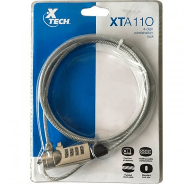 CANDADO PARA PORTATIL XTECH PWR CBL UNIVERSAL 2PIN XTA110