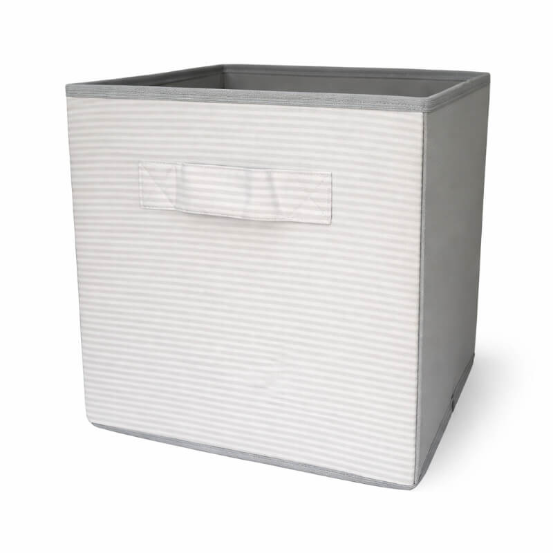 Caja Organizadora Rayas gris claro