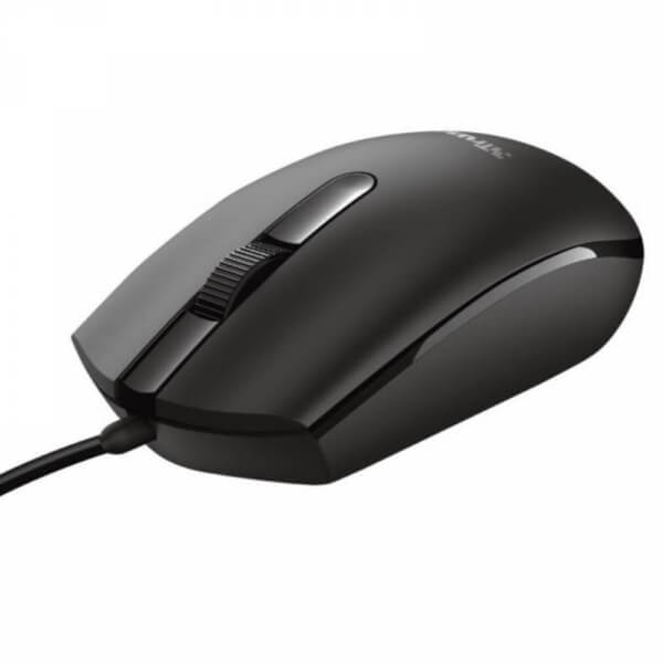 MOUSE ÓPTICO TRUST BASI USB 3 BOTONES Y RUEDA DE DESPLAZAMIENTO