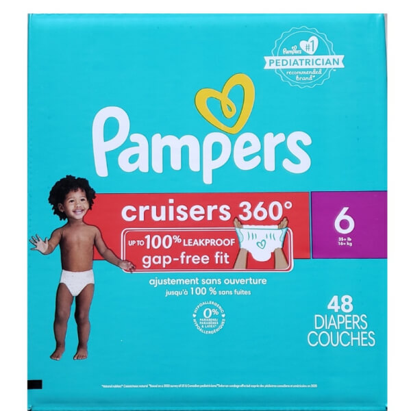 PAÑALES PAMPERS CRUISERS (XXXG) 6 48