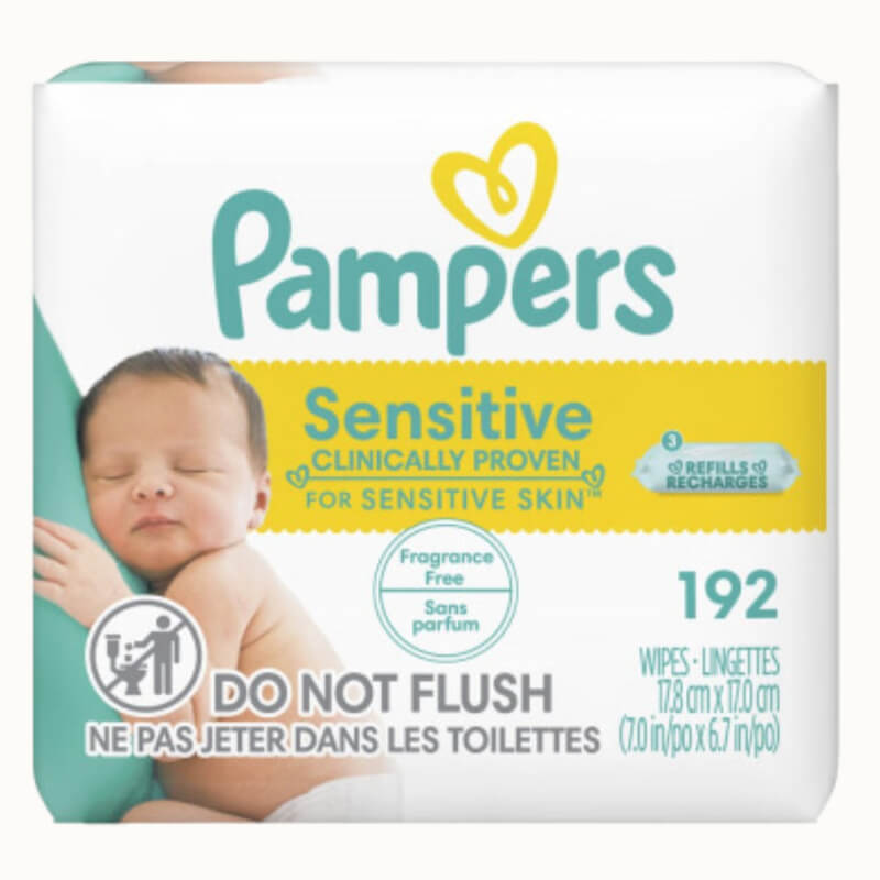 PAÑITOS HUMEDOS PAMPERS SENSITIVE 192