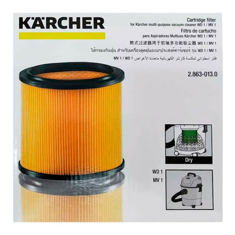 FILTRO DE CARTUCHO PARA KARCHER MV 1, WD 1