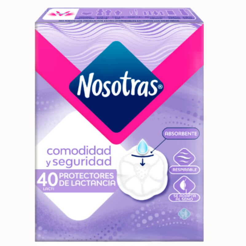 PROTECTOR DE LACTANCIA NOSOTRAS LACTI 40 UN