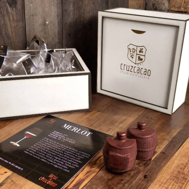 Licor & Chocolate - Caja de madera