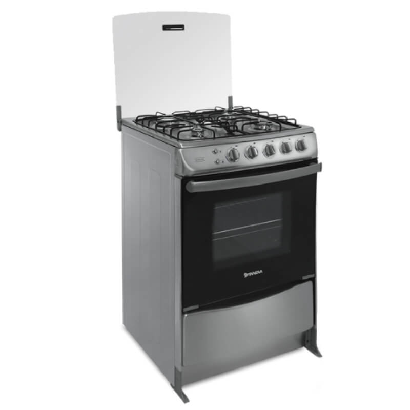 COCINA 4 QUEMADORES INNOVA IN-ANTURIO CROMA ACERO INOX. E.E.